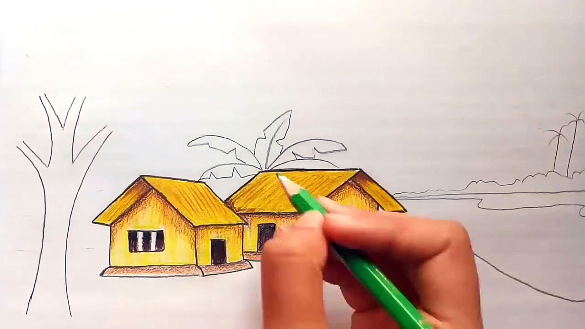 The good news is sketching is a skill that can be learned. How To Draw Landscape Scenery Of Beautiful Nature Step By Step Video Dailymotion