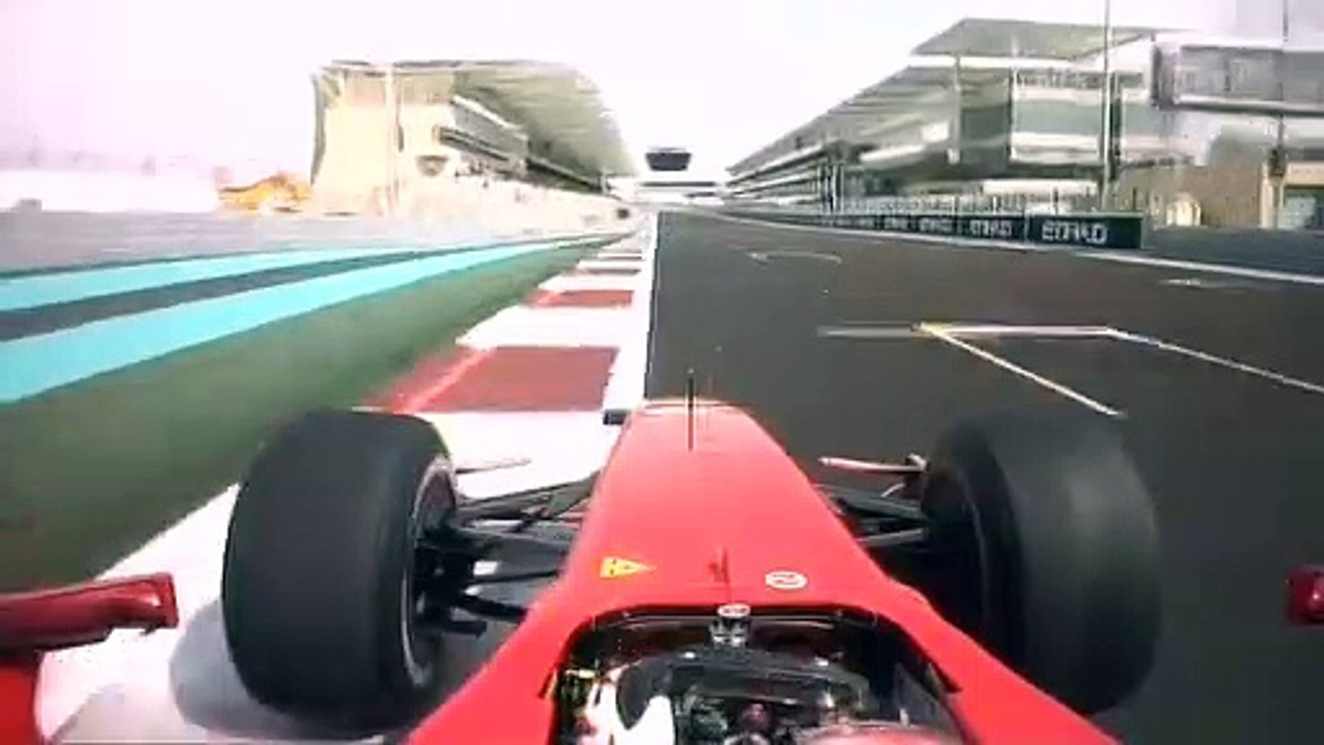 F1 Abu Dhabi 2009 Fp1 Giancarlo Fisichella Onboard