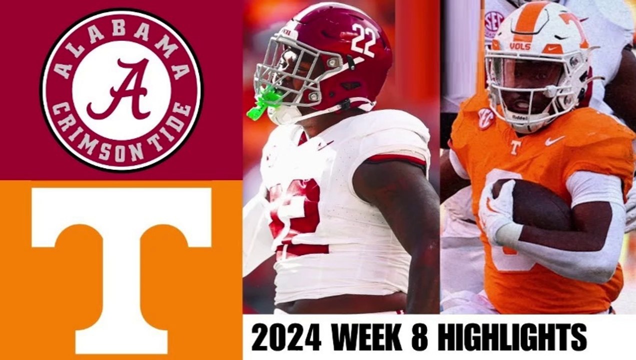 Alabama Vs Tennessee Full Game Highlights 2024 College Football X720
