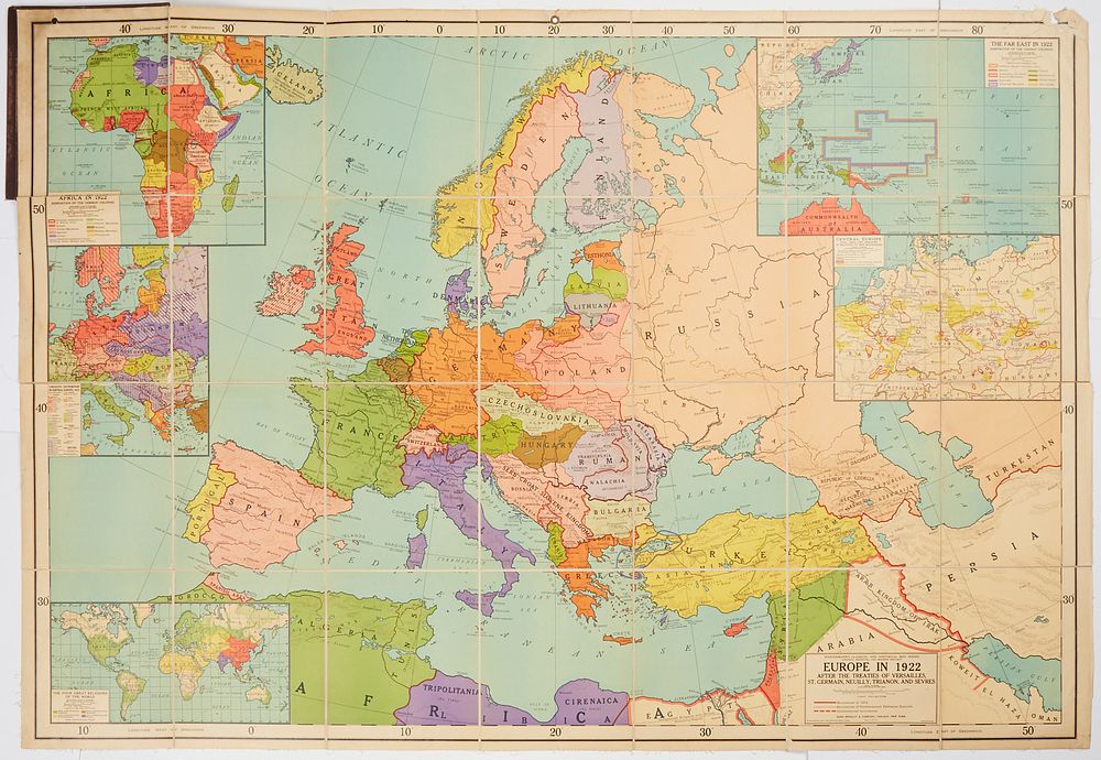 Map Of Europe 1922 Oconto County Plat Map Europe Map 1922 7446909 