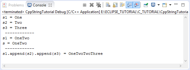 Java To C Concatenates str1 and str2 str3 str1 str2.