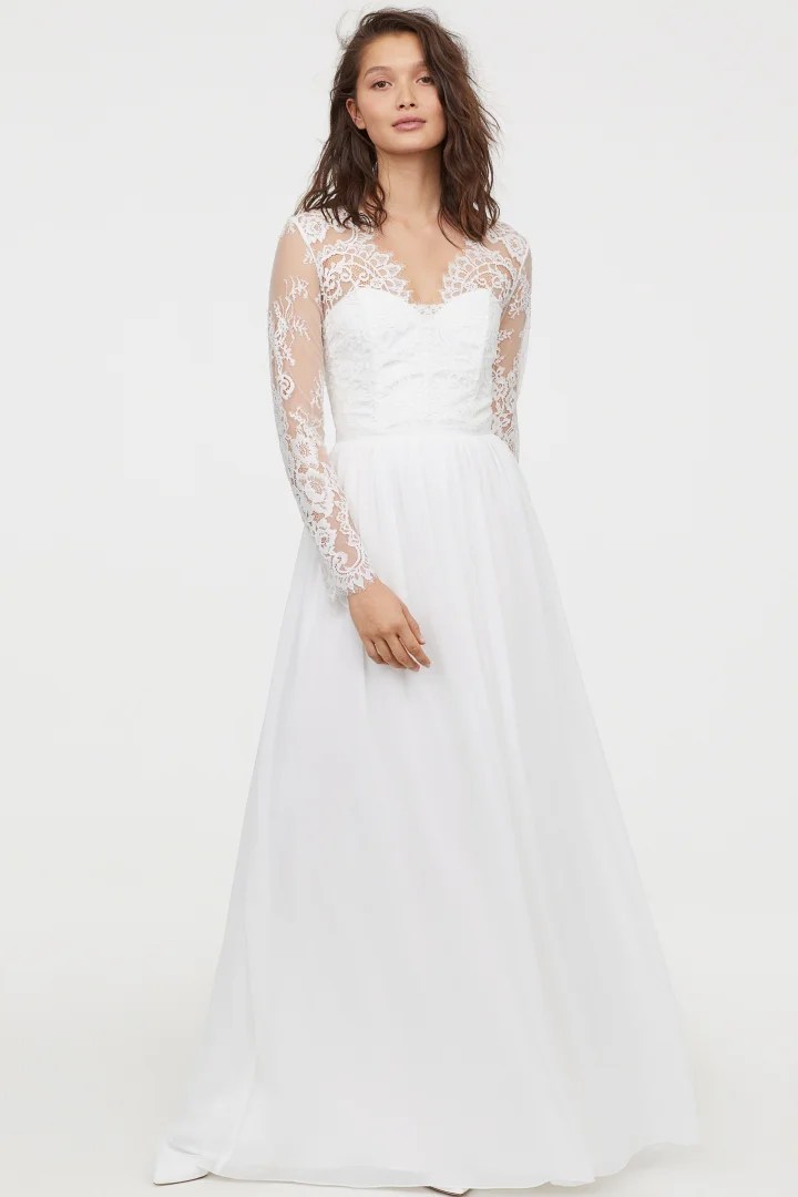H M Bridal Dress 63 Off Plykart Com
