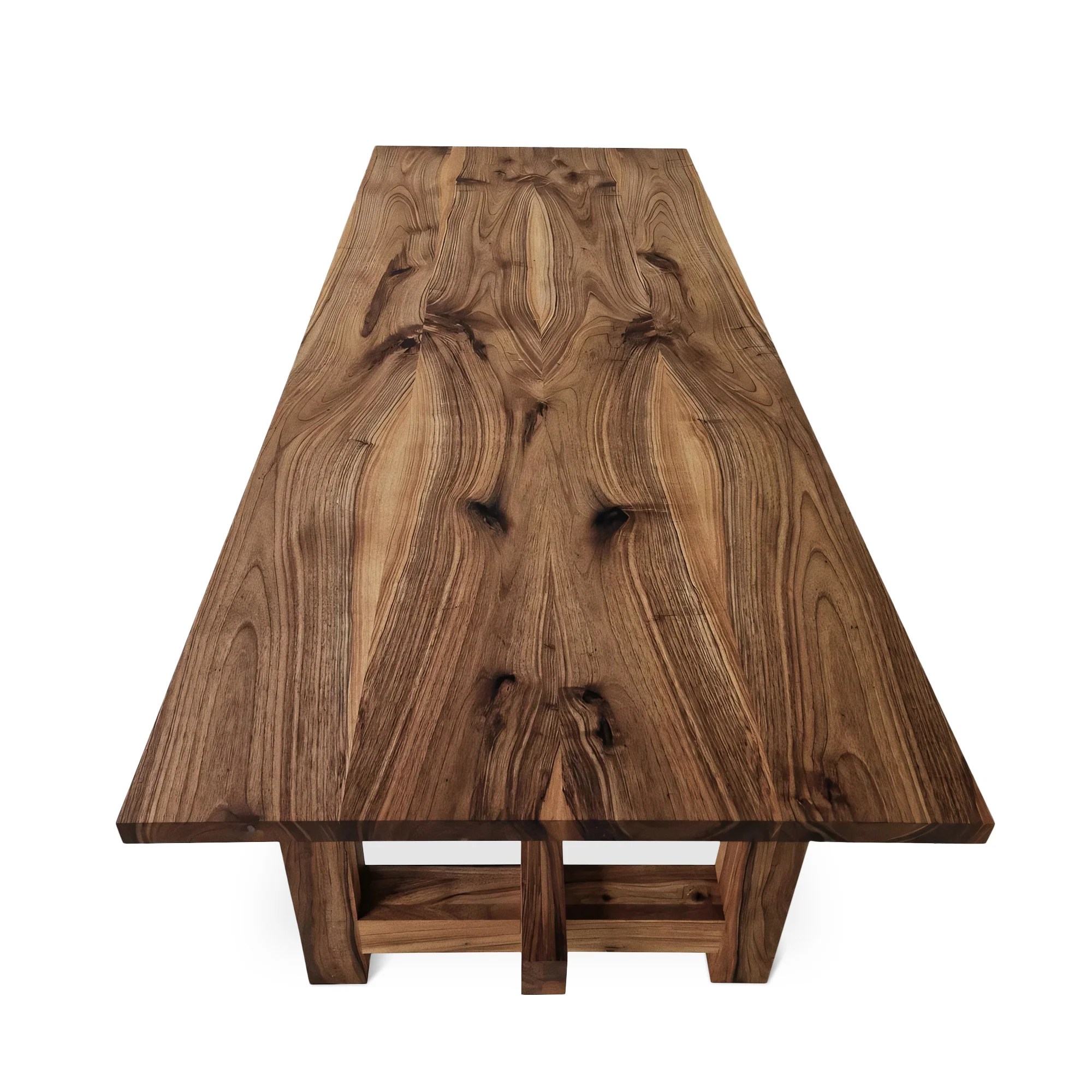 Rustic Extendable Walnut Dining Table S10 Home Furniture