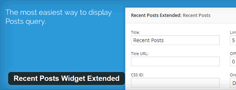Image, title, text, category, author, date, . Upgrade the WordPress Recent Posts Widget For a Better List