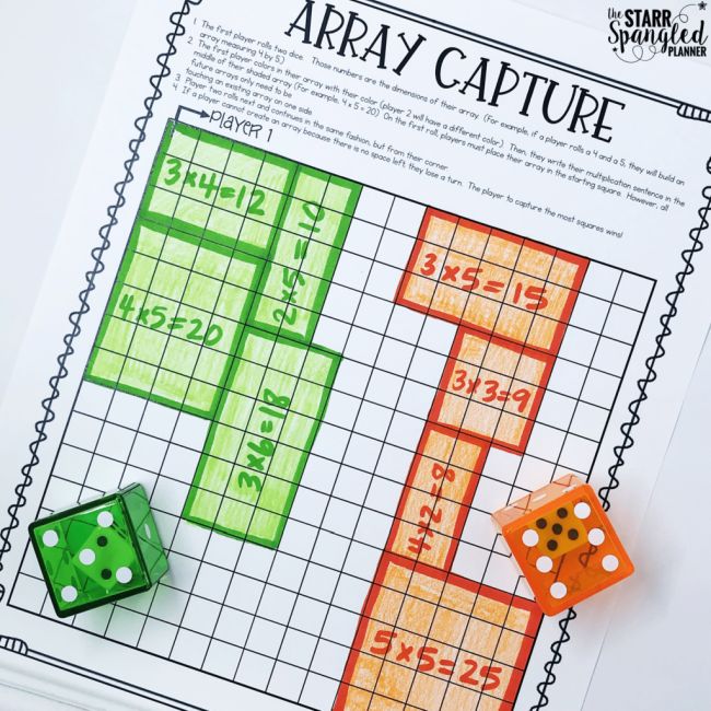 The multiplication grid game is a great game for teaching about array multiplication. 40 Fun Hands On Ways To Teach Multiplication We Are Teachers