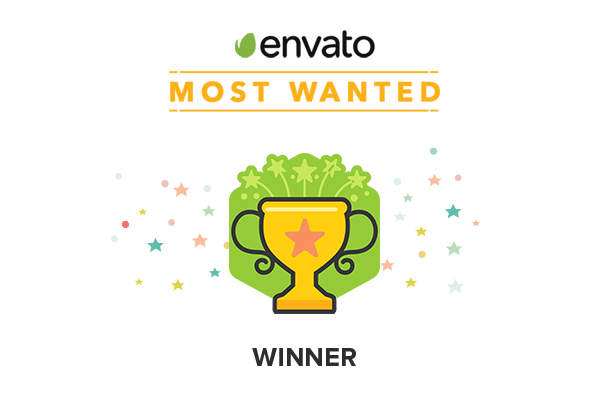 Envato Most Wanted Winner