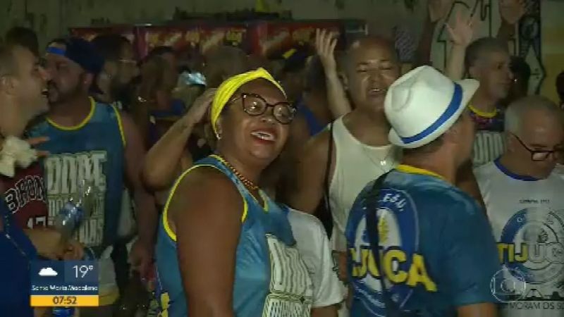 Agenda De Janeiro Dos Ensaios De Rua Quadra Das Escolas De Samba Do Rio - Premium Vintage Illustration Gallery - Retina