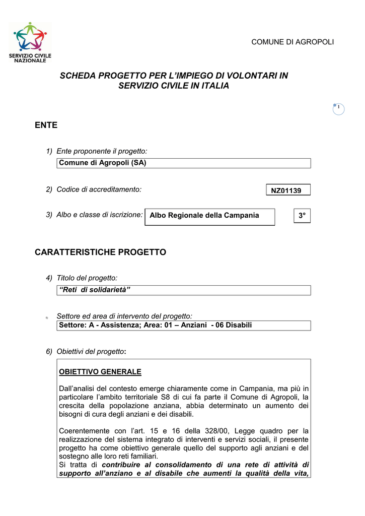 Scheda Progetto Per L`impiego Di Volontari In 1024_x_725_png