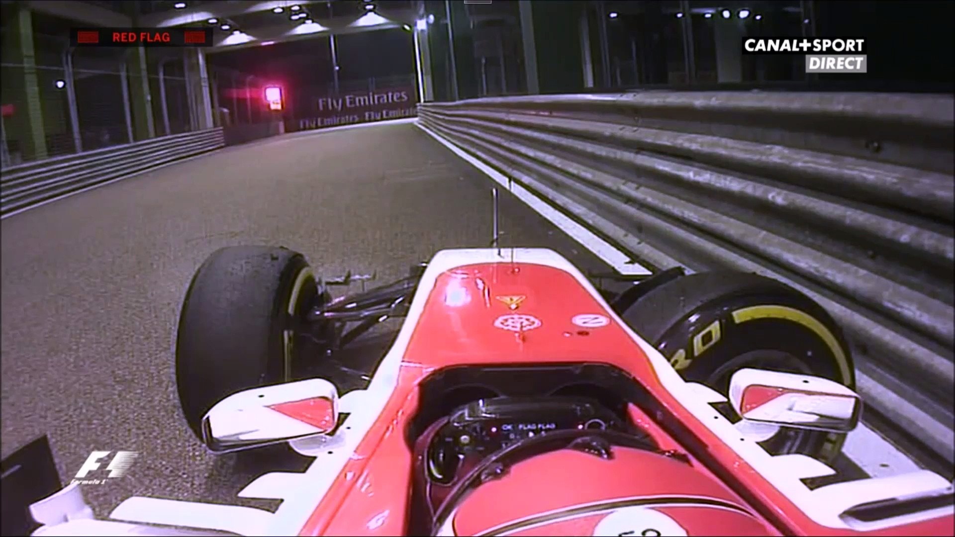 Formula 1 2015 Singapore Fp1 Rossi Crashes