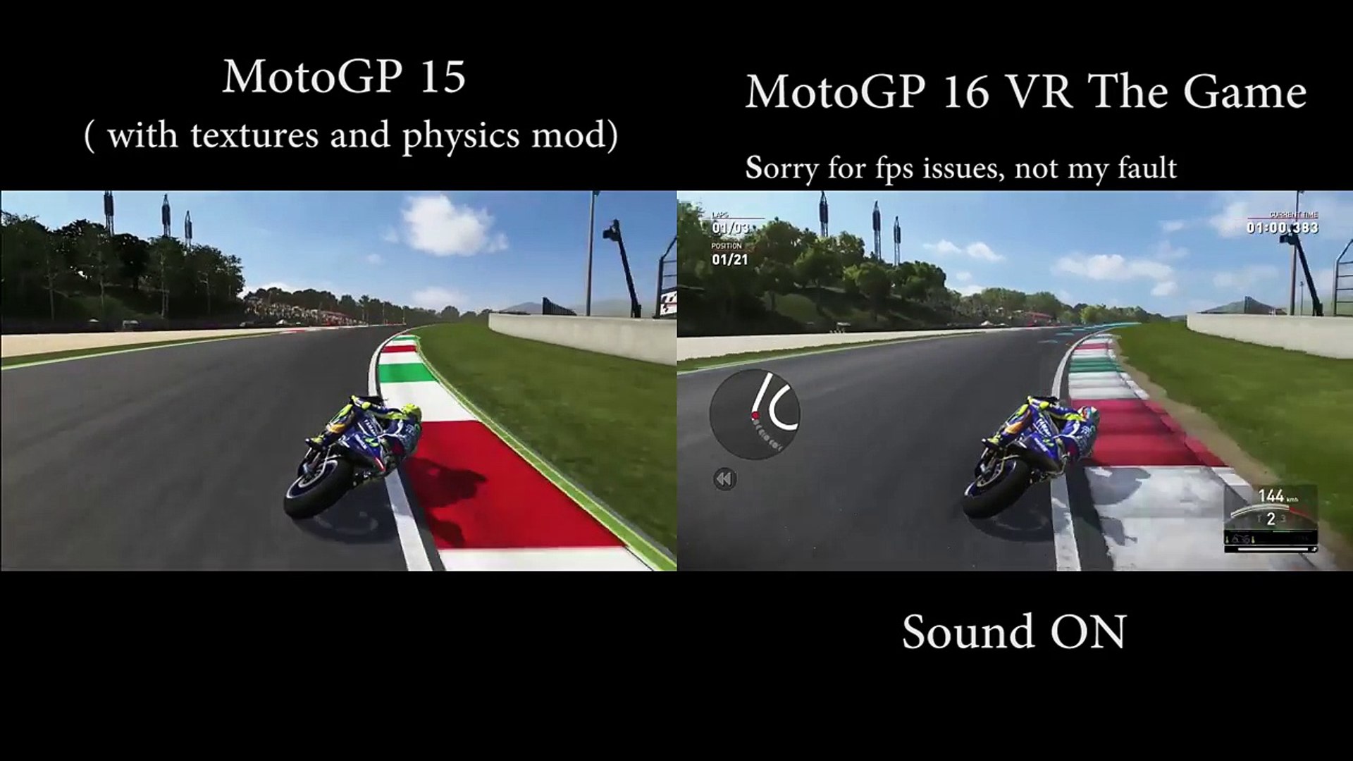 Motogp15 Vs Valentino Rossi The Game Comparison