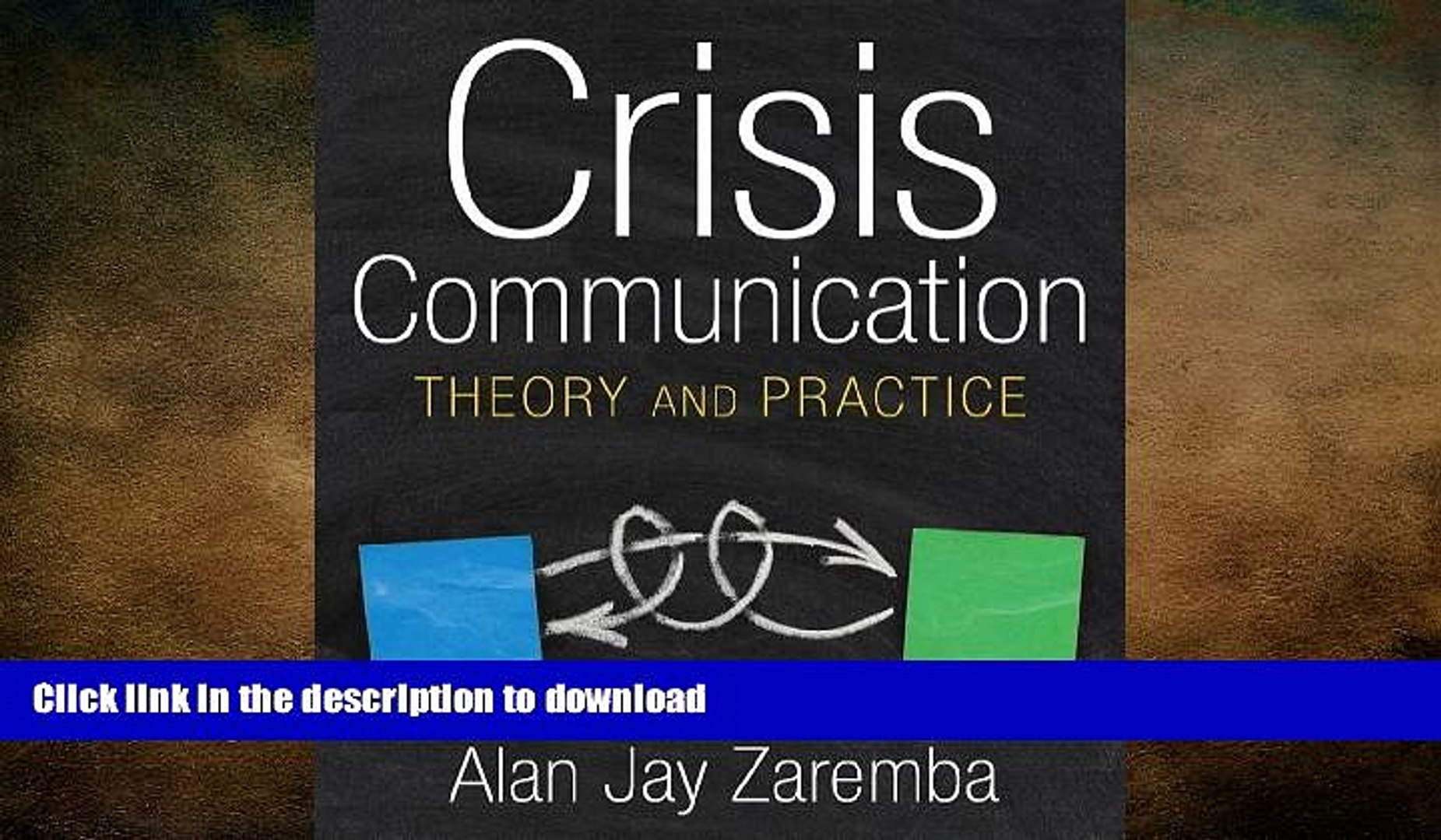 Ebook Online Crisis Communication Theory And Practice Paperback Author Alan Jay Zaremba Read
