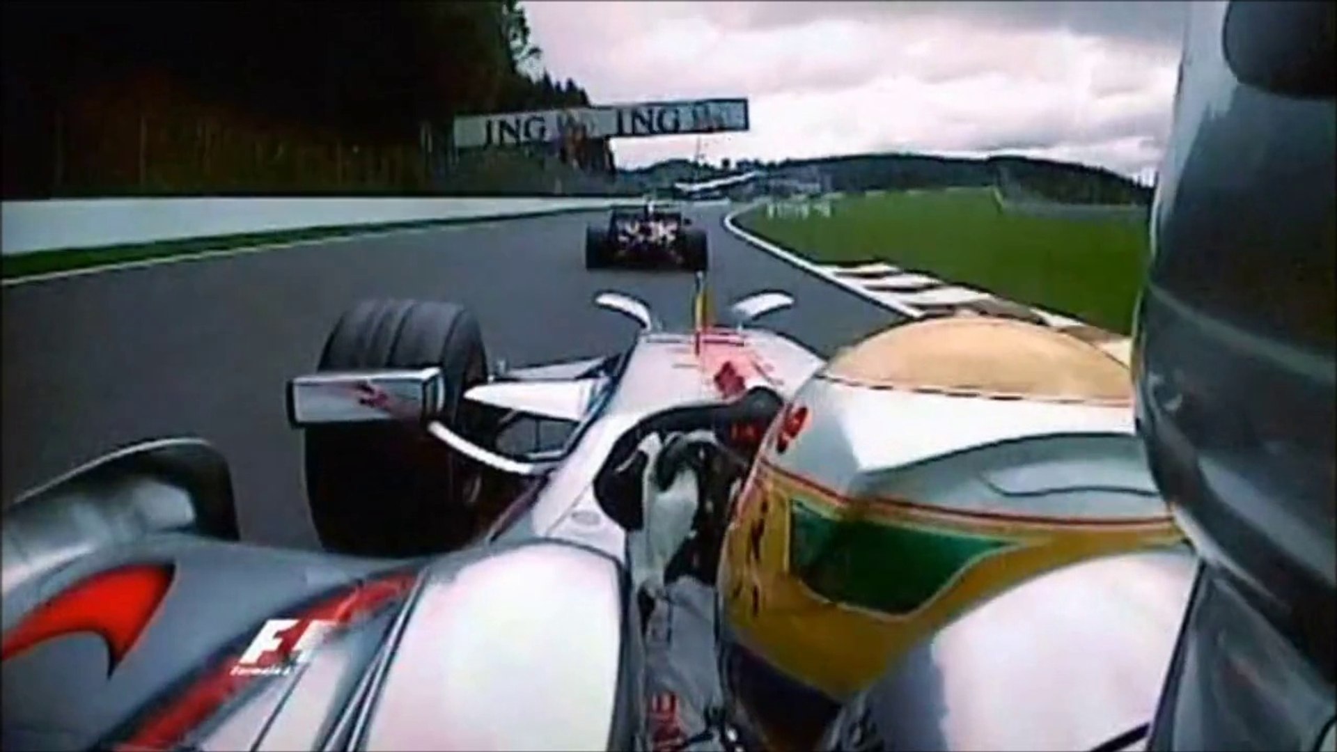 F1 Belgium 2008 Epic Battle Raikkonen Vs Hamilton