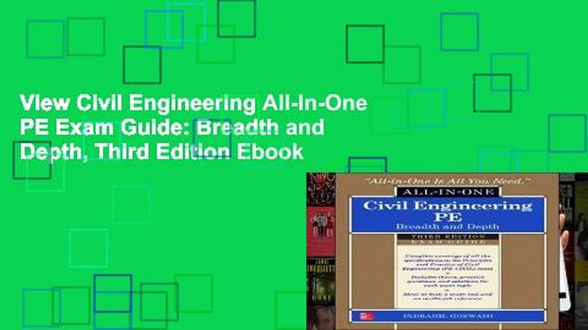 View Civil Engineering All In One Pe Exam Guide Breadth And Depth