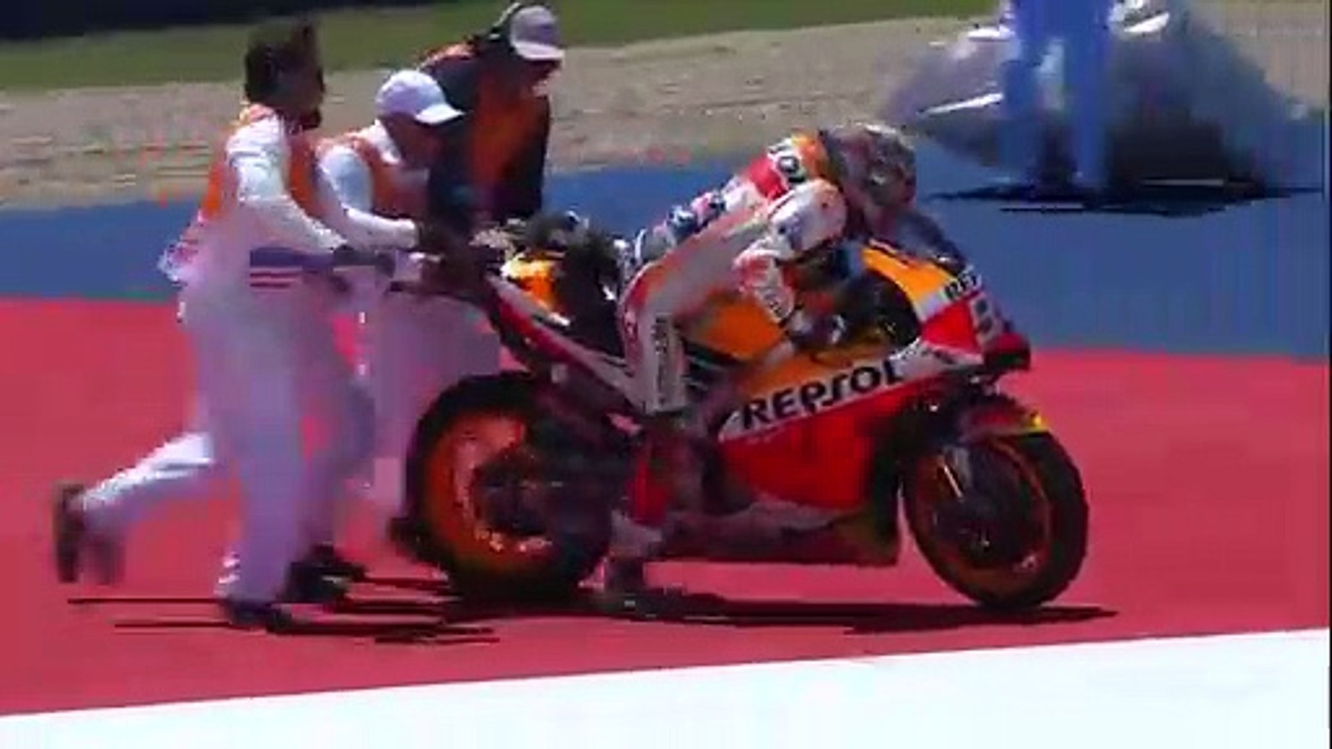 Moto Gp Marc Marquez Crash In Austin