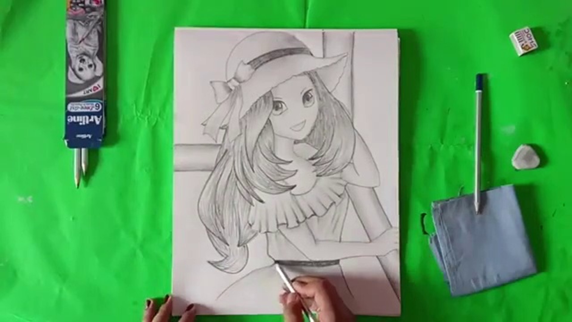 Experiment with deviantart's own digital drawing . How To Draw Anime Girl With Hat Manga Girl Pallavi Drawing Academy Video Dailymotion