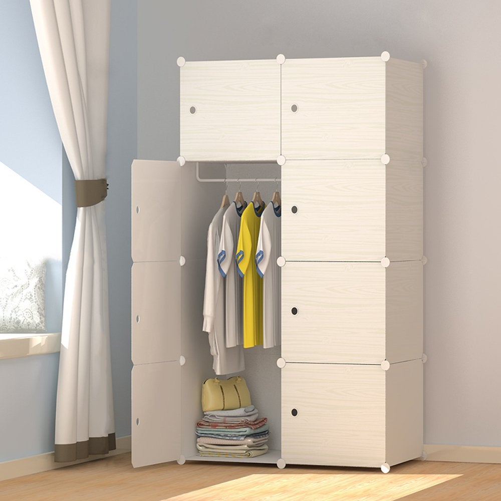 Hives and honey morgan jewelry armoire, cherry. Joiscope + Wood Pattern Portable Wardrobe Closet for