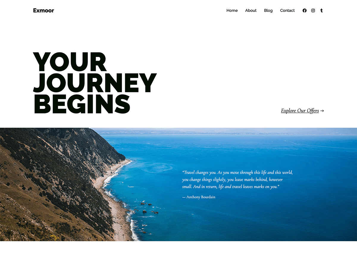 Exmoor is a business theme