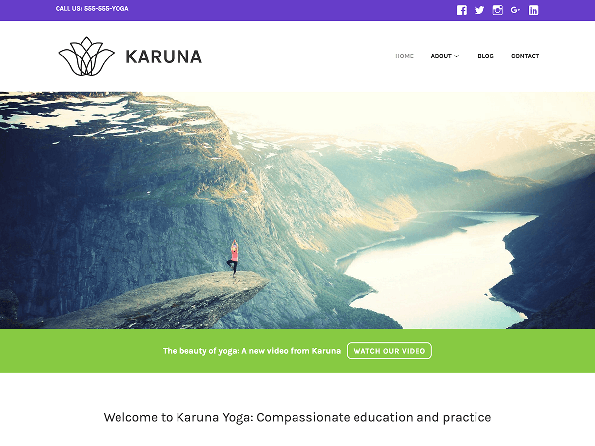 Karuna is a clean business theme designed with health and wellness-focused sites in mind. With bright, bold colors, prominent featured images, and support for customer testimonials, your business’ brand will shine with Karuna.
