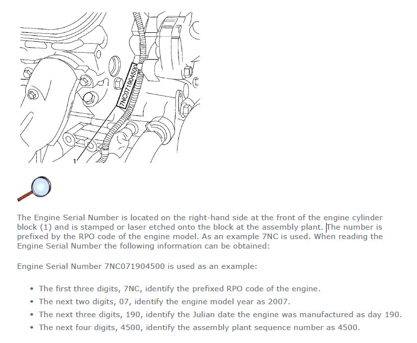 Holden And Hsv Gen Iv Engine Number Prefixes Just Commodores