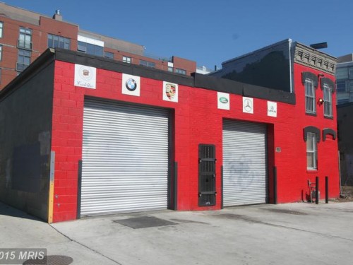 Popville The Bright Red Auto Repair Shop Next To American