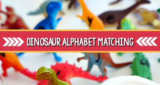 dinosaur alphabet matching activity