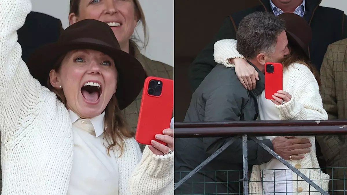 A Day at the Races with Geri Halliwell-Horner and Family