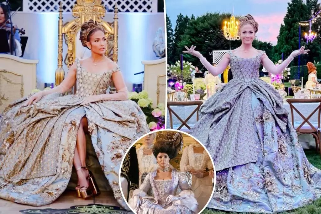 Jennifer Lopez Channels Queen Charlotte at Bridgerton-themed Birthday Party