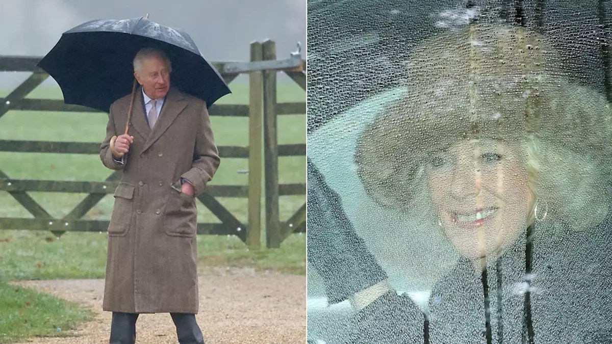 A Rainy Day Out: King Charles and Queen Camilla’s First Public Appearance of 2025