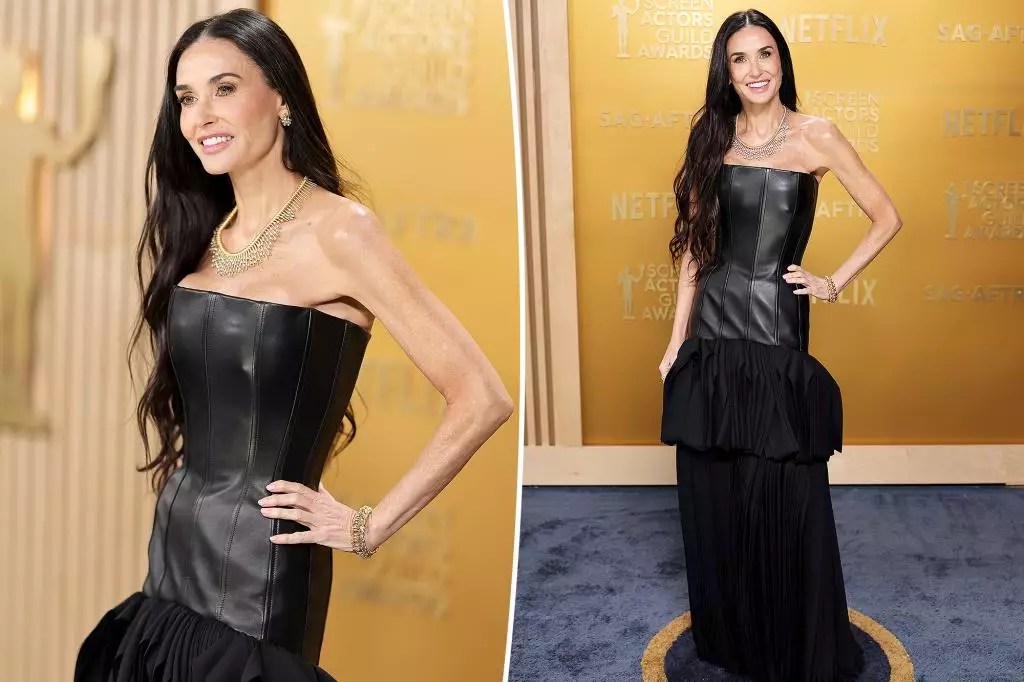 Demi Moore’s Daring Style and Powerful Performance at the SAG Awards 2025