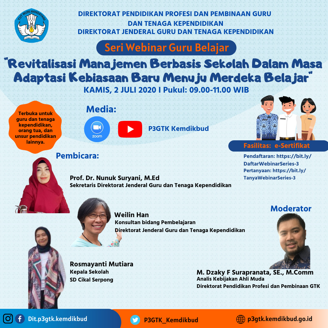 Feleksibelitas dalam mencapai tujuan 4. Guru Berbagi Revitalisasi Manajemen Berbasis Sekolah Dlam Masa Adaptasi Kebiasaan Baru Menuju Merdeka Belajar