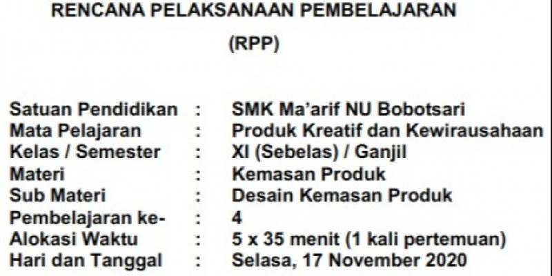Buku prakarya dan kewirausahaan kelas xi, kemendikbud, . Guru Berbagi Rpp Pkk Metode Pjbl
