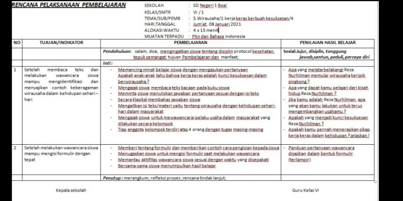 Pelaksanaan, observasi, analisis dan refleksi. Guru Berbagi Rpp Kelas 6 Tema 5 Sub Tema 1 Pembelajaran 4