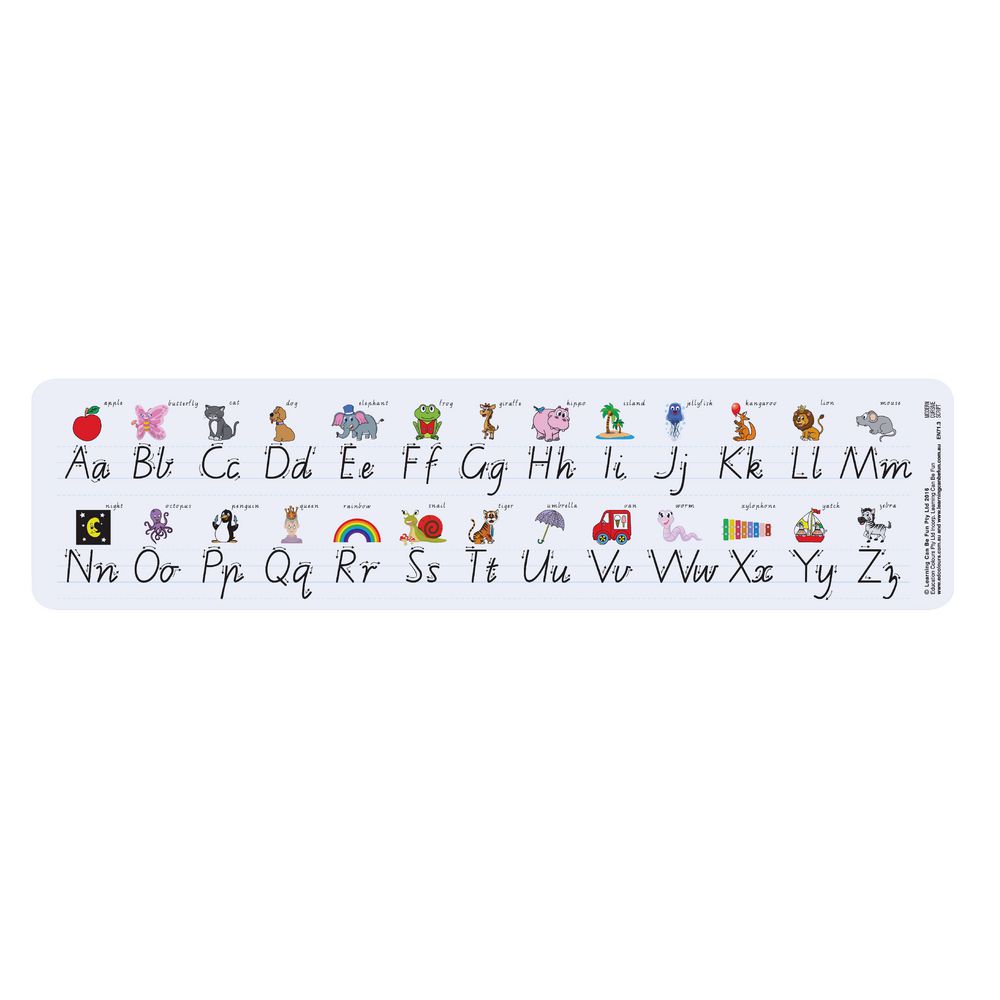 learning can be fun alphabet desk strip officeworks