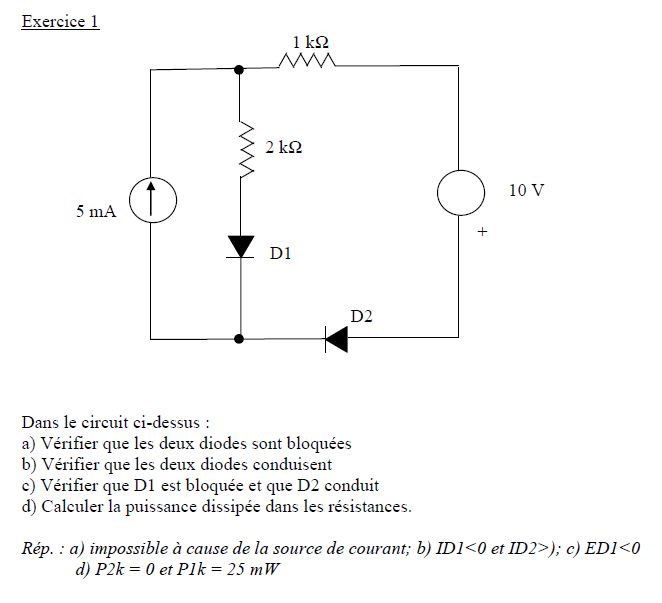 Diode Comment Resoudre Ces Exercices Par Jeremyallemand