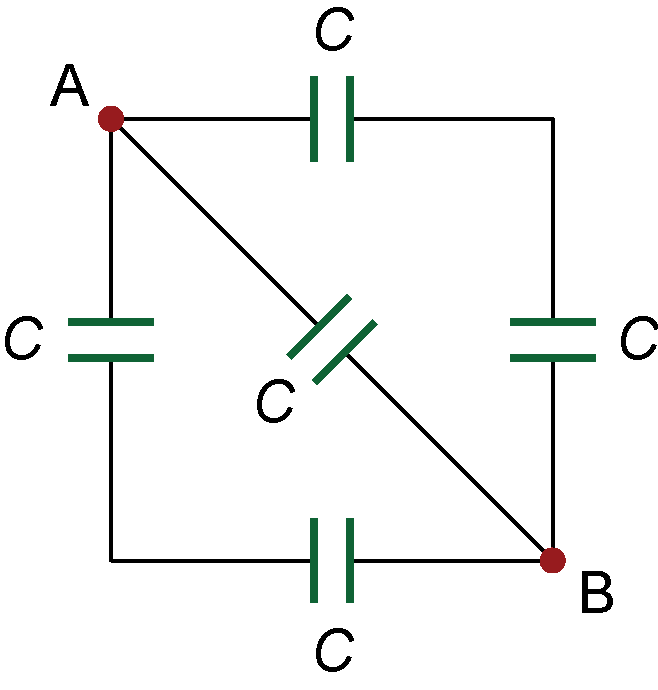 Solved Calculate The Equivalent Capacitance From Points A