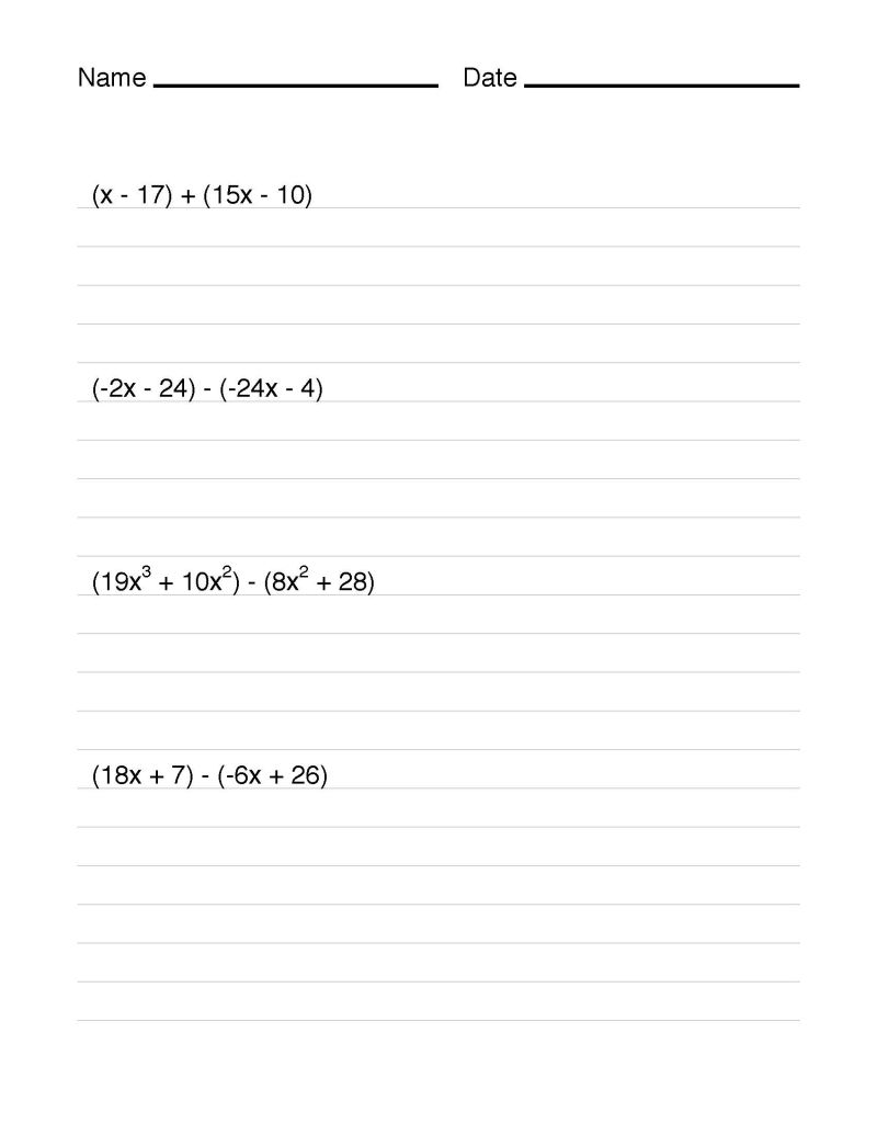 Math Examples Collection Adding And Subtracting Binomials Media4math - Gradient Images - Elegant Mobile Collection