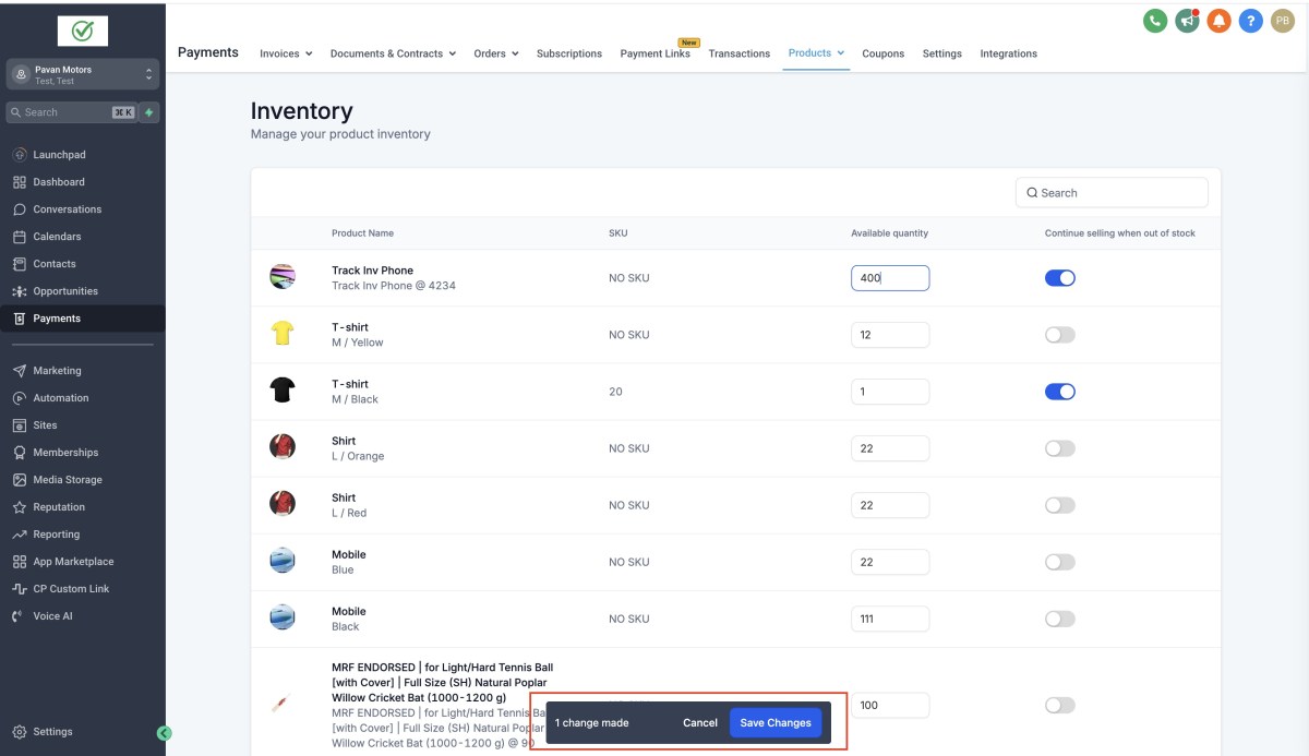 How to Use the Inventory Management Features for Your Online Store in HighLevel 2 image