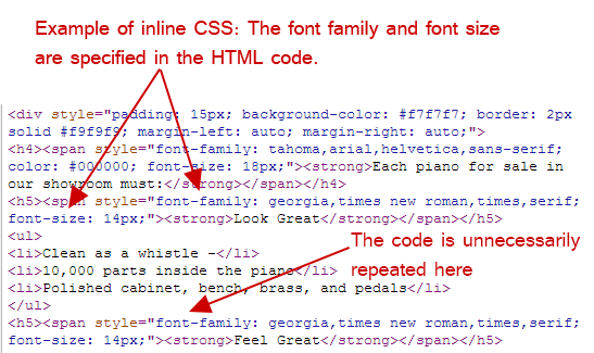 inline css example