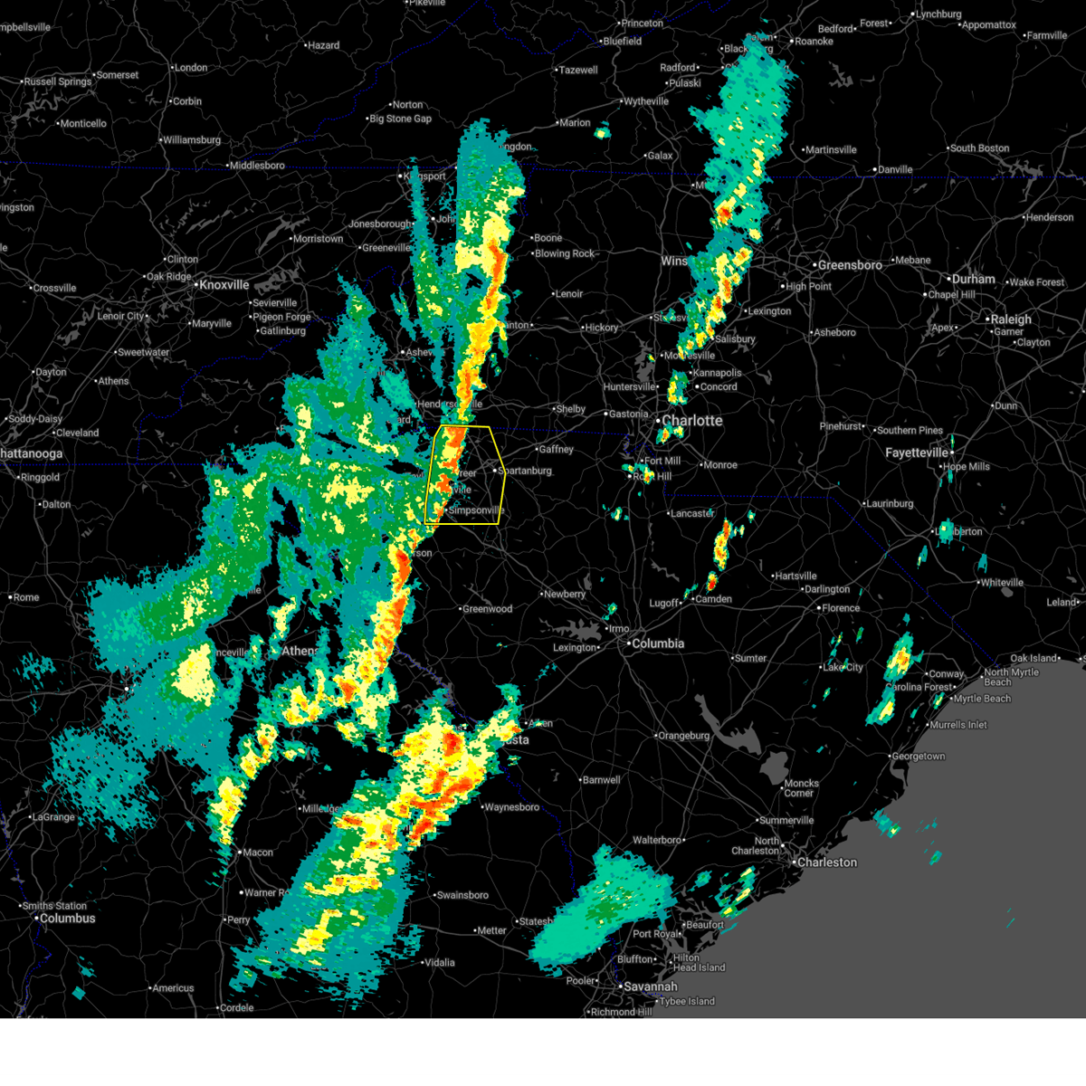 Interactive Hail Maps Hail Map For SC Radar Image 1337150 