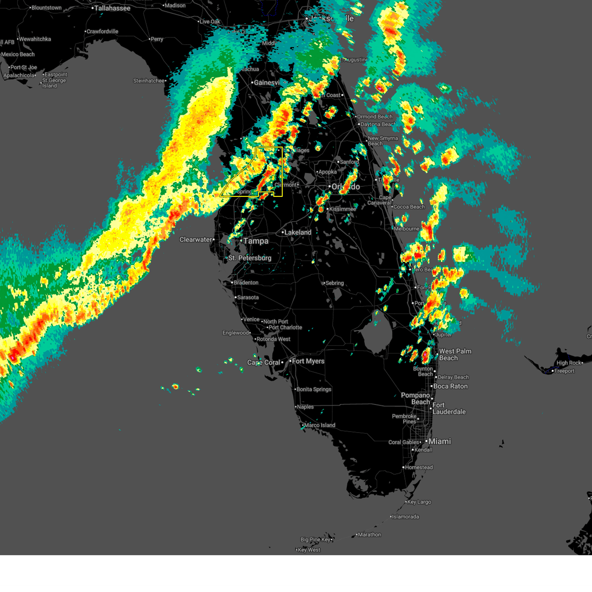 Interactive Hail Maps Hail Map For Brooksville FL Radar Image 1337537 