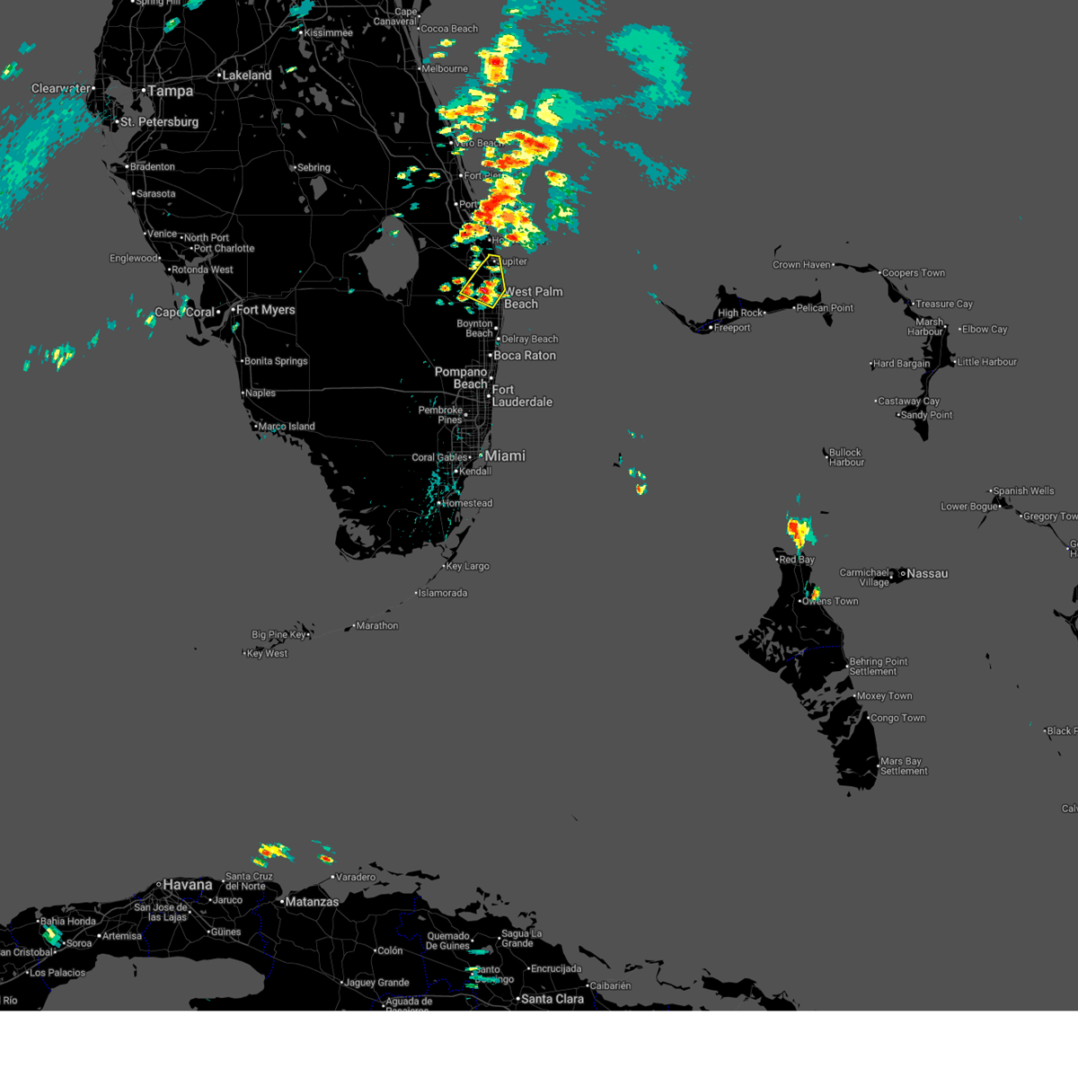 Interactive Hail Maps Hail Map For Jupiter FL Radar Image 1337539 
