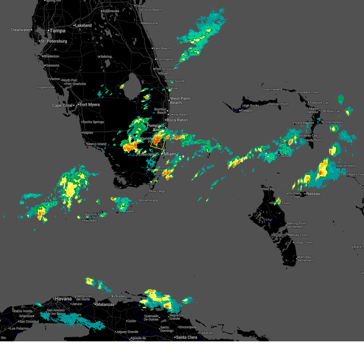 Interactive Hail Maps Hail Map For Miami FL Radar Image 1341070 