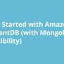 Getting Started With Amazon DocumentDB (with MongoDB Compatibility ...