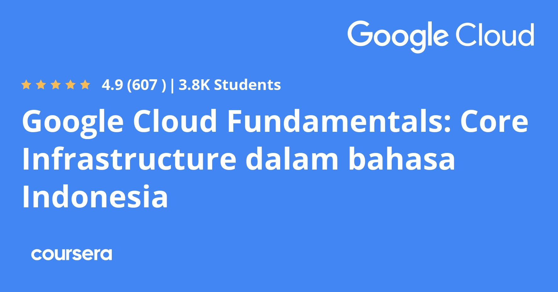 Google Cloud Fundamentals: Core Infrastructure dalam bahasa Indonesia |  Coursera
