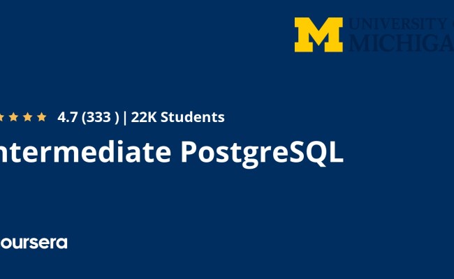 Intermediate PostgreSQL | Coursera