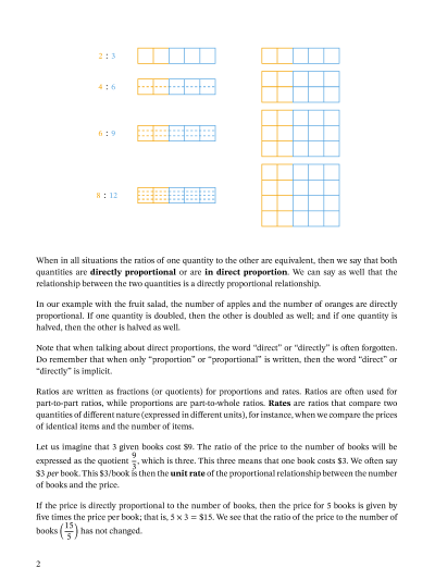 Lesson: proportion word problems