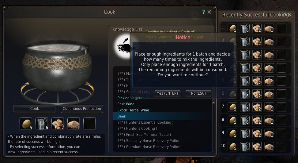 black desert cooking life skill guide - mmo guides walkthroughs and news on black desert online beer recipe