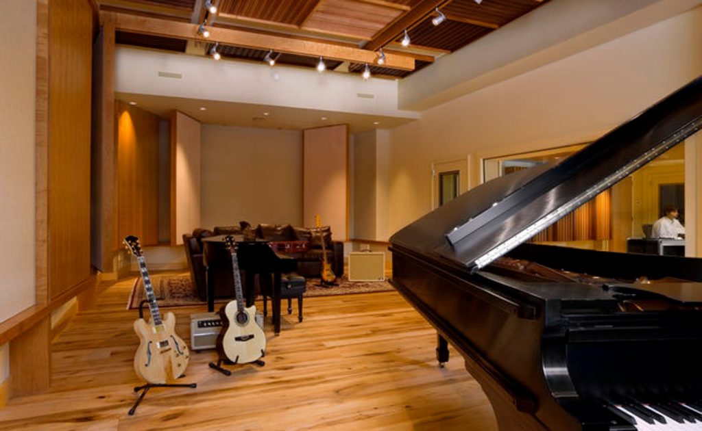Rough surfaces (like the exposed framing . How To Design The Perfect Home Music Studio Electronic House