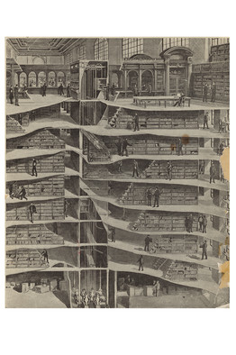 NYPL book stack illustration