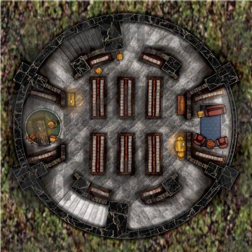 pix Fantasy Library Battle Map arcknight maps the wizard s tower